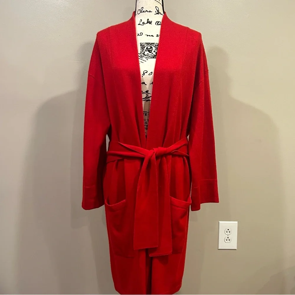 Van Winkle & Co Cashmere Waist Tie Loungewear Robe